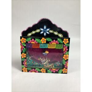 Rocio Pindter Handmade Floral Skull Wall Decoration - NWT